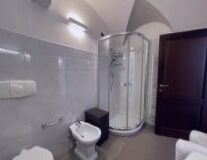 indoor, wall, plumbing fixture, bathroom, shower, bathtub, tap, bathroom accessory, mirror, toilet, bidet, interior